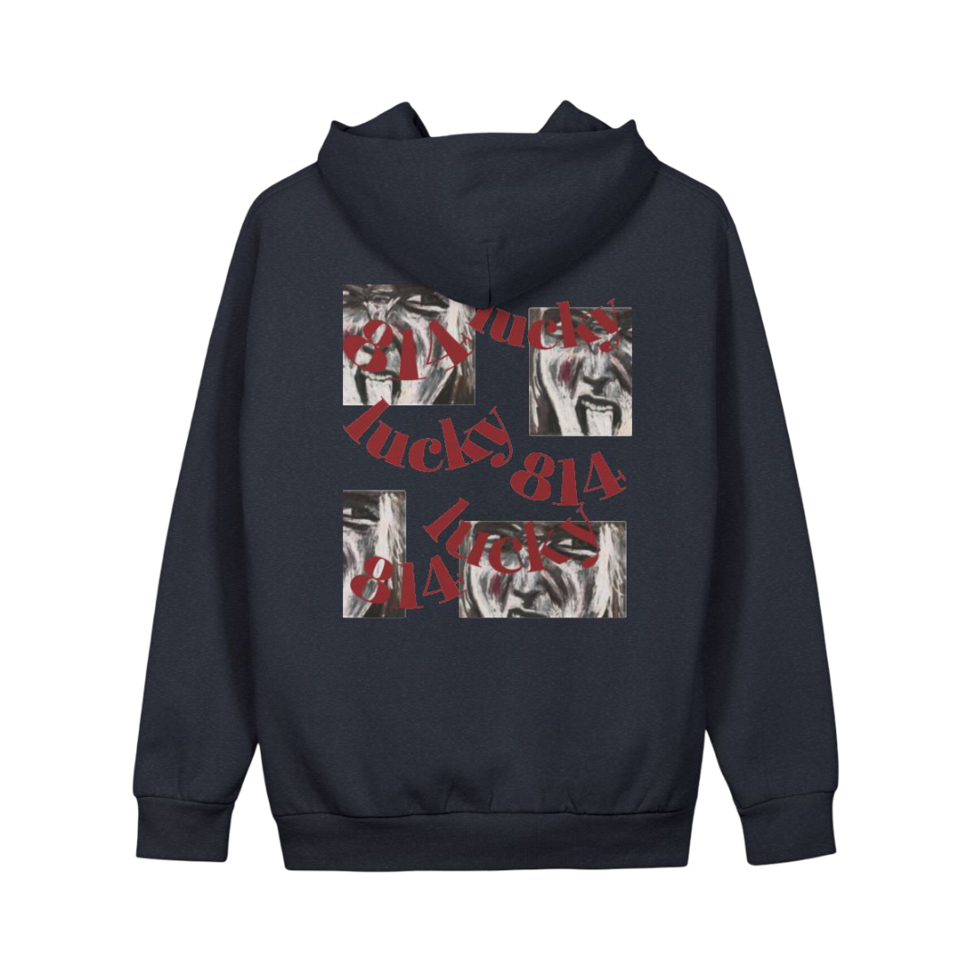 Navy Lucky 814 Hoodie